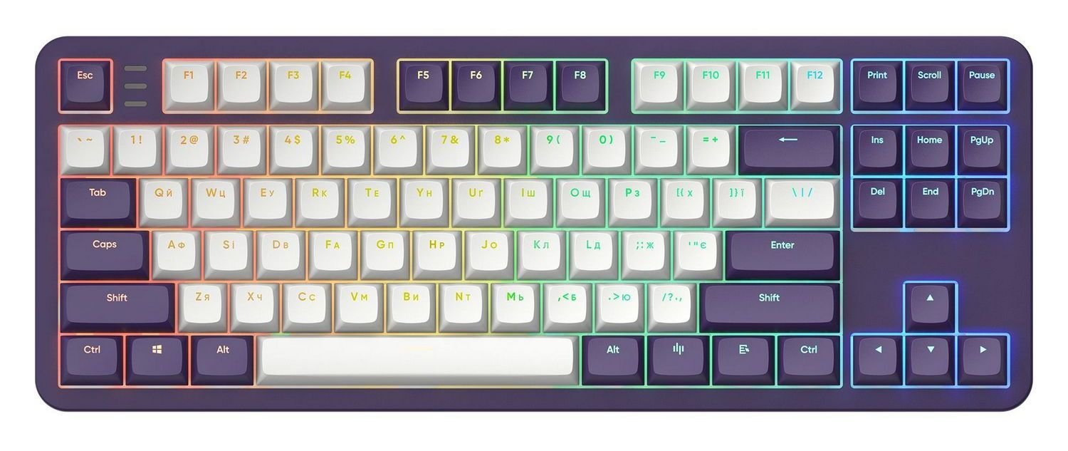 Клавиатура Dark Project ALU87 Violet ABS RGB Mech G3MS Sapphire