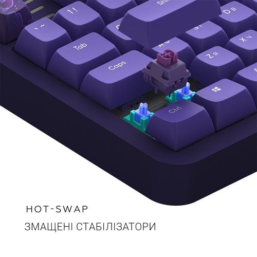 Фото Клавіатура Dark Project ALU87 Celestial ABS RGB Mech G3MS Voidstone (DPKB_CELESTIAL_87_ANSI_UA) Violet