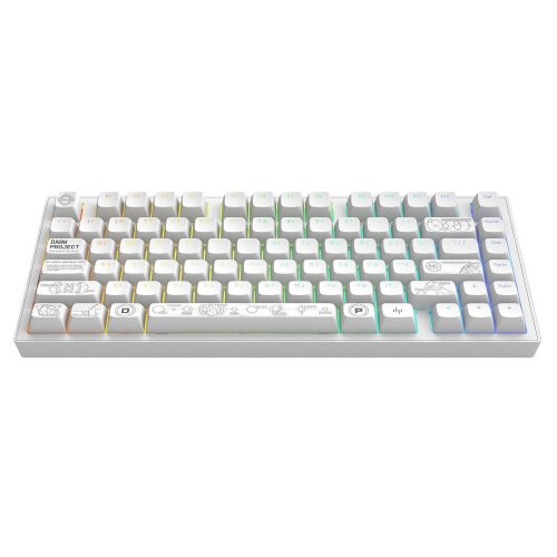 Купить Клавиатура Dark Project ALU81 Terra Nova PBT RGB Mech G3MS Moonstone (DPKB_NOVA_81_ANSI_WHITE_UA) White - цена в Харькове, Киеве, Днепре, Одессе
в интернет-магазине Telemart фото