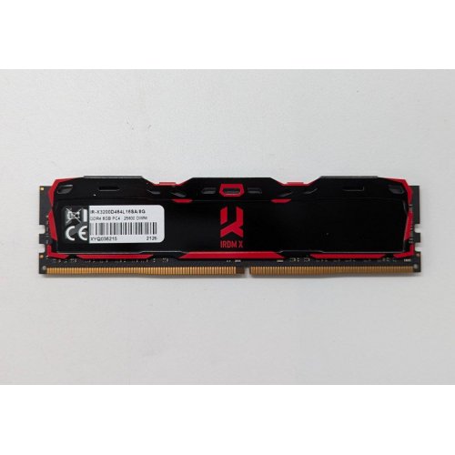 Озп GoodRAM DDR4 8GB 3200Mhz IRDM X Black (IR-X3200D464L16SA/8G) (Відновлено продавцем, 706606) купити з перевіркою сумісності: огляд, характеристики, ціна у Києві, Львові, Вінниці, Хмельницькому, Івано-Франківську, Україні | інтернет-магазин TELEMART.UA фото