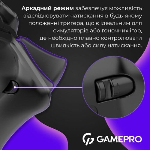 Купить Игровой манипулятор GamePro GPX13 RGB Wireless Black - цена в Харькове, Киеве, Днепре, Одессе
в интернет-магазине Telemart фото