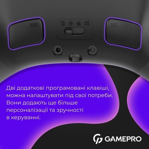 Купить Игровой манипулятор GamePro GPX13 RGB Wireless Black - цена в Харькове, Киеве, Днепре, Одессе
в интернет-магазине Telemart фото