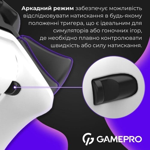 Купить Игровой манипулятор GamePro GPX13 RGB Wireless White - цена в Харькове, Киеве, Днепре, Одессе
в интернет-магазине Telemart фото