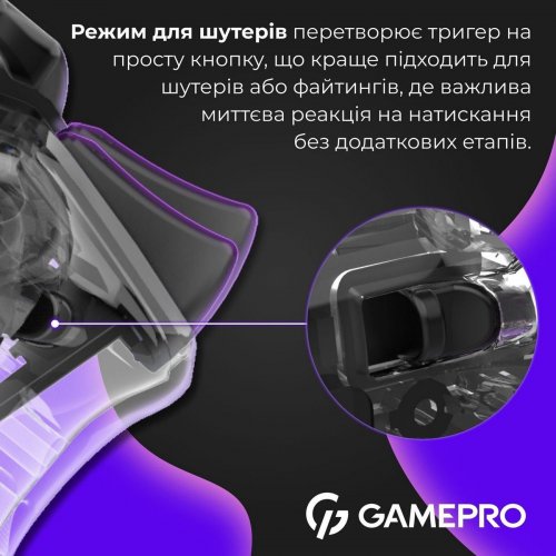 Ігровий маніпулятор GamePro GPX13 RGB Wireless Transparent купити в Україні: Київ, Львів, Хмельницький, Тернопіль, Івано-Франківськ | Низька ціна, відгуки, характеристики від TELEMART фото