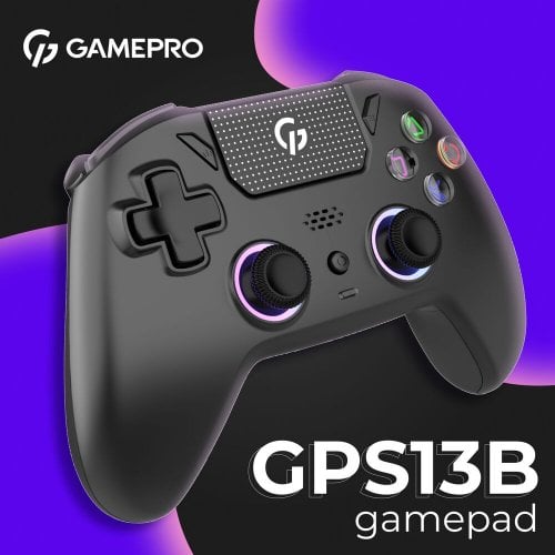 Купить Игровой манипулятор GamePro GPS13 RGB Wireless Black - цена в Харькове, Киеве, Днепре, Одессе
в интернет-магазине Telemart фото