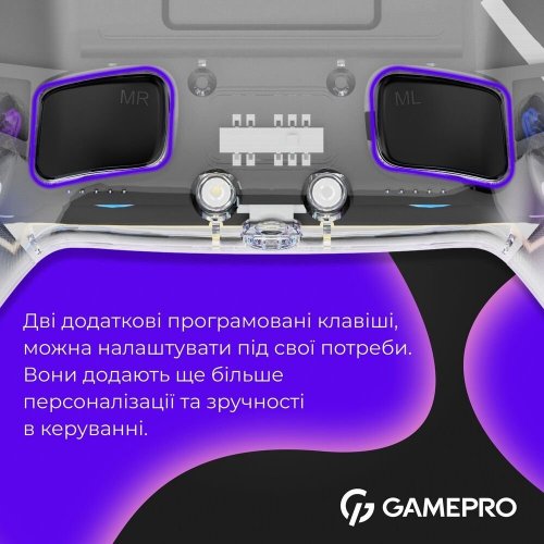 Ігровий маніпулятор GamePro GPS13 RGB Wireless Transparent купити в Україні: Київ, Львів, Хмельницький, Тернопіль, Івано-Франківськ | Низька ціна, відгуки, характеристики від TELEMART фото