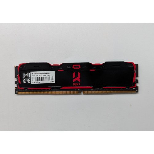 Озп GoodRAM DDR4 8GB 3200Mhz IRDM X Black (IR-X3200D464L16SA/8G) (Відновлено продавцем, 706615) купити з перевіркою сумісності: огляд, характеристики, ціна у Києві, Львові, Вінниці, Хмельницькому, Івано-Франківську, Україні | інтернет-магазин TELEMART.UA фото