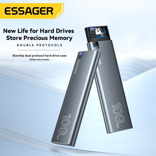 Купить Внешний карман Essager for M.2 SATA/NVME - USB Type-C (EYPSN-XJ0G-Z) Grey - цена в Харькове, Киеве, Днепре, Одессе
в интернет-магазине Telemart фото