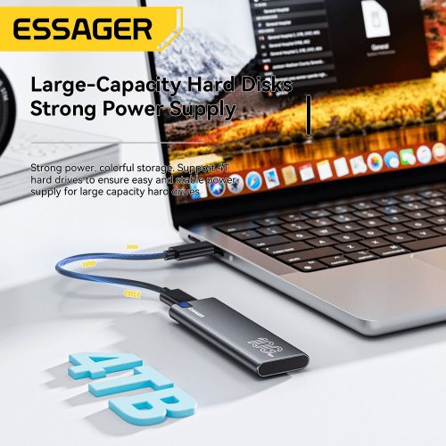 Купить Внешний карман Essager for M.2 SATA/NVME - USB Type-C (EYPSN-XJ0G-Z) Grey - цена в Харькове, Киеве, Днепре, Одессе
в интернет-магазине Telemart фото