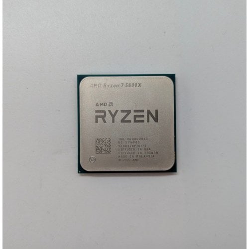 Процесор AMD Ryzen 7 5800X 3.8(4.7)GHz 32MB sAM4 Tray (100-000000063) (Відновлено продавцем, 706839) купити з перевіркою сумісності: огляд, характеристики, ціна у Києві, Львові, Вінниці, Хмельницькому, Івано-Франківську, Україні | інтернет-магазин TELEMART.UA фото