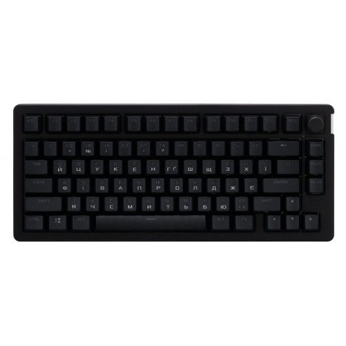 Купити Клавіатура HyperX Alloy Rise 75 PBT RGB Mechnical HyperX Red Wireless (91Y91AA) Black - ціна в Києві, Львові, Вінниці, Хмельницькому, Франківську, Україні | інтернет-магазин TELEMART.UA фото