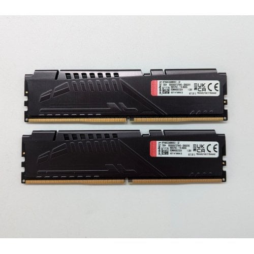 Озп Kingston DDR5 32GB (2x16GB) 6000Mhz FURY Beast (KF560C36BBEK2-32) (Відновлено продавцем, 706867) купити з перевіркою сумісності: огляд, характеристики, ціна у Києві, Львові, Вінниці, Хмельницькому, Івано-Франківську, Україні | інтернет-магазин TELEMART.UA фото