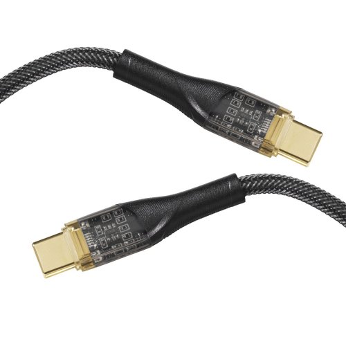 Купить Кабель Essager Interstellar Transparent Design USB Type-C to USB Type-C 100W 1m (EXCTT1-XJ01-P) Black - цена в Харькове, Киеве, Днепре, Одессе
в интернет-магазине Telemart фото