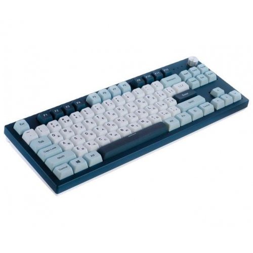 Купити Клавіатура Montech MKey TKL Freedom RGB Mechanical GateronG Pro 2.0 Red Switch (MK87FR) Blue/White - ціна в Києві, Львові, Вінниці, Хмельницькому, Франківську, Україні | інтернет-магазин TELEMART.UA фото