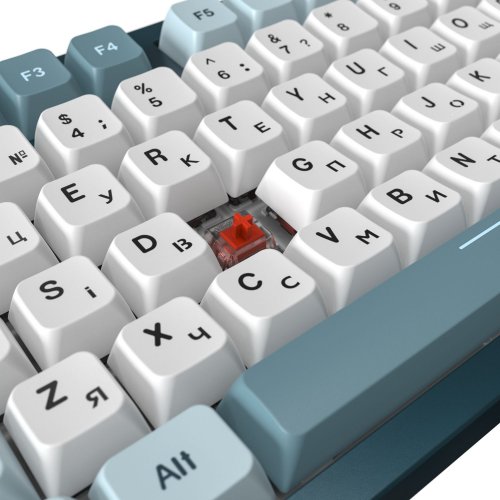 Купить Клавиатура Montech MKey TKL Freedom RGB Mechanical GateronG Pro 2.0 Red Switch (MK87FR) Blue/White - цена в Харькове, Киеве, Днепре, Одессе
в интернет-магазине Telemart фото