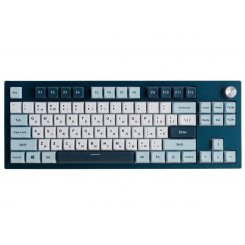 Клавіатура Montech MKey TKL Freedom RGB Mechanical GateronG Pro 2.0 Brown Switch (MK87FB) Blue/White