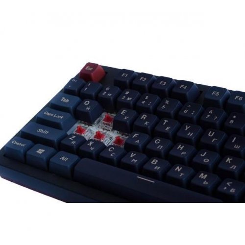 Купити Клавіатура Montech MKey TKL Darkness RGB Mechanical GateronG Pro 2.0 Red Switch (MK87DR) Black - ціна в Києві, Львові, Вінниці, Хмельницькому, Франківську, Україні | інтернет-магазин TELEMART.UA фото