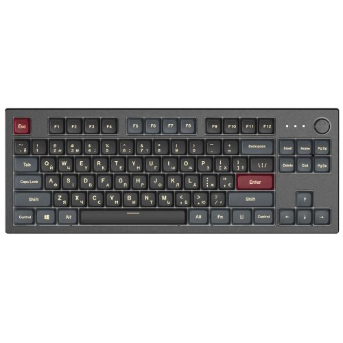 Купить Клавиатура Montech MKey TKL Darkness RGB Mechanical GateronG Pro 2.0 Red Switch (MK87DR) Black - цена в Харькове, Киеве, Днепре, Одессе
в интернет-магазине Telemart фото