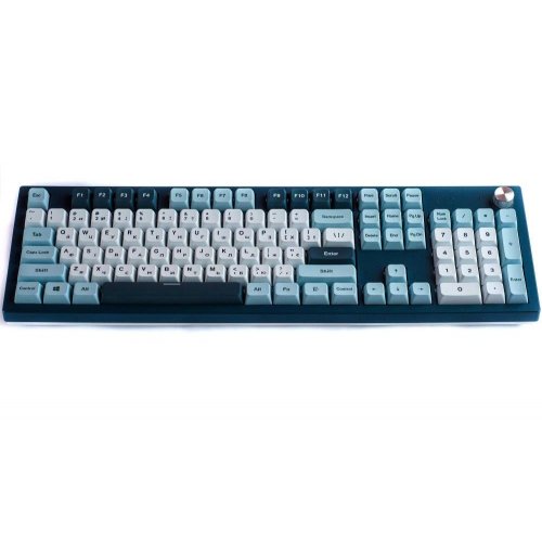 Купити Клавіатура Montech MKey Freedom RGB Mechanical GateronG Pro 2.0 Red Switch (MK105FR) Blue/White - ціна в Києві, Львові, Вінниці, Хмельницькому, Франківську, Україні | інтернет-магазин TELEMART.UA фото