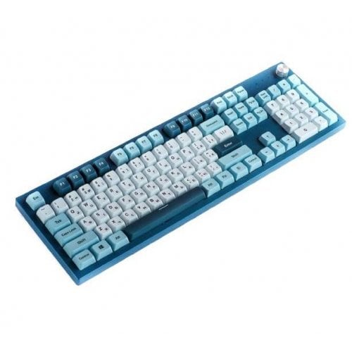 Купити Клавіатура Montech MKey Freedom RGB Mechanical GateronG Pro 2.0 Red Switch (MK105FR) Blue/White - ціна в Києві, Львові, Вінниці, Хмельницькому, Франківську, Україні | інтернет-магазин TELEMART.UA фото