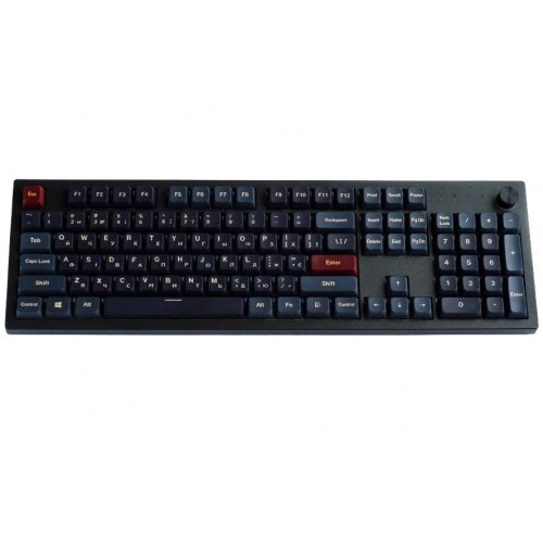 Купити Клавіатура Montech MKey Darkness RGB Mechanical GateronG Pro 2.0 Red Switch (MK105DR) Black - ціна в Києві, Львові, Вінниці, Хмельницькому, Франківську, Україні | інтернет-магазин TELEMART.UA фото