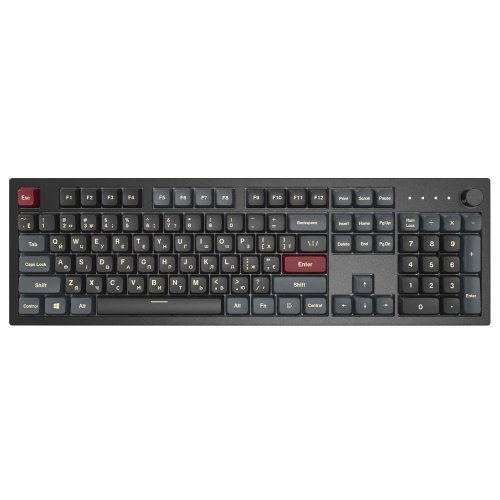 Купить Клавиатура Montech MKey Darkness RGB Mechanical GateronG Pro 2.0 Red Switch (MK105DR) Black - цена в Харькове, Киеве, Днепре, Одессе
в интернет-магазине Telemart фото