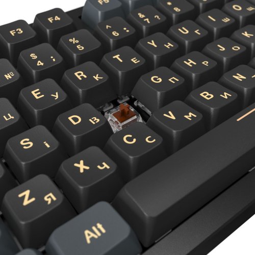 Купить Клавиатура Montech MKey Darkness RGB Mechanical GateronG Pro 2.0 Red Switch (MK105DR) Black - цена в Харькове, Киеве, Днепре, Одессе
в интернет-магазине Telemart фото