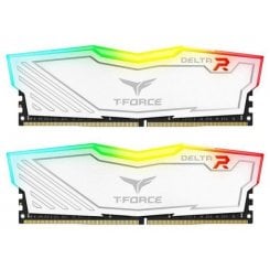 ОЗП Team DDR4 16GB (2x8GB) 2666Mhz T-Force Delta RGB White (TF4D416G2666HC15BDC01)