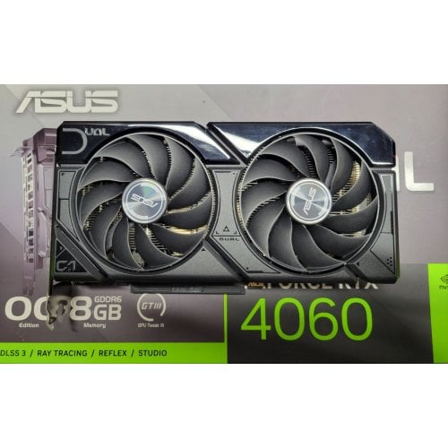 Купить Уценка видеокарта Asus Dual GeForce RTX 4060 EVO OC 8192MB (DUAL-RTX4060-O8G-EVO) (Следы использования, 707355) с проверкой совместимости: обзор, характеристики, цена в Киеве, Днепре, Одессе, Харькове, Украине | интернет-магазин TELEMART.UA фото