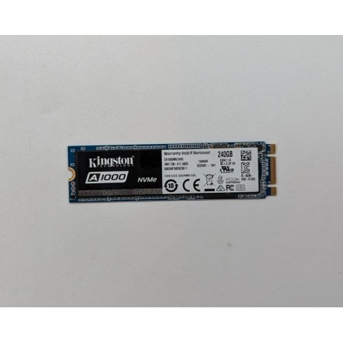 Купить Ssd-диск Kingston A1000 TLC 240GB M.2 (2280 PCI-E) (SA1000M8/240G) (Восстановлено продавцом, 707665) с проверкой совместимости: обзор, характеристики, цена в Киеве, Днепре, Одессе, Харькове, Украине | интернет-магазин TELEMART.UA фото