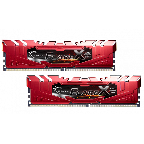 Продати ОЗП G.Skill DDR4 16GB (2x8GB) 2400Mhz Flare X Red for AMD (F4-2400C15D-16GFXR) за Trade-In у інтернет-магазині Телемарт - Київ, Дніпро, Україна фото