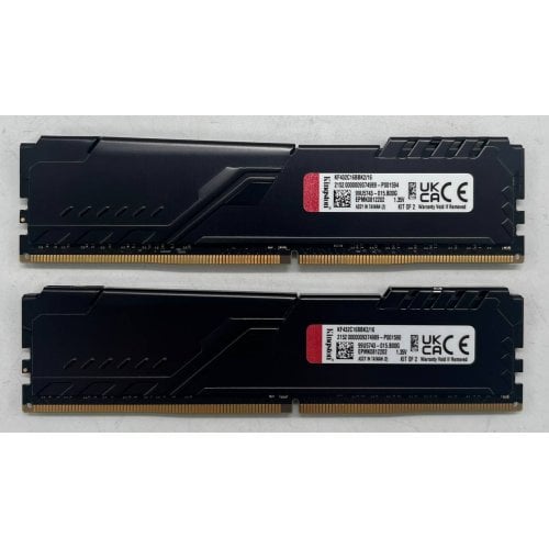 Озп Kingston DDR4 16GB (2x8GB) 3200Mhz FURY Beast Black (KF432C16BBK2/16) (Відновлено продавцем, 708087) купити з перевіркою сумісності: огляд, характеристики, ціна у Києві, Львові, Вінниці, Хмельницькому, Івано-Франківську, Україні | інтернет-магазин TELEMART.UA фото