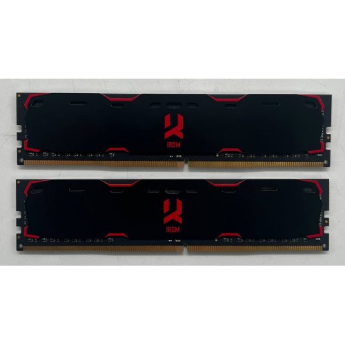 Купить Озу GoodRAM DDR4 16GB (2x8GB) 2400Mhz IRDM Black (IR-2400D464L15S/16GDC) (Восстановлено продавцом, 708118) с проверкой совместимости: обзор, характеристики, цена в Киеве, Днепре, Одессе, Харькове, Украине | интернет-магазин TELEMART.UA фото