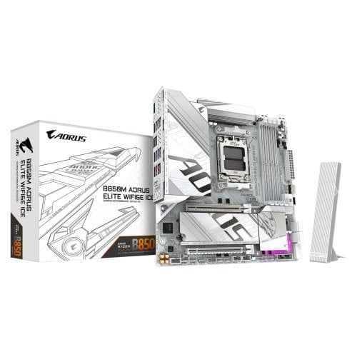 Photo Motherboard Gigabyte B850M AORUS ELITE WIFI6E ICE (sAM5, AMD B850)