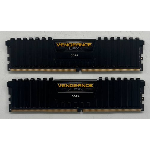 Купить Озу Corsair DDR4 16GB (2x8GB) 3200Mhz Vengeance LPX (CMK16GX4M2B3200C16) Black (Восстановлено продавцом, 708338) с проверкой совместимости: обзор, характеристики, цена в Киеве, Днепре, Одессе, Харькове, Украине | интернет-магазин TELEMART.UA фото