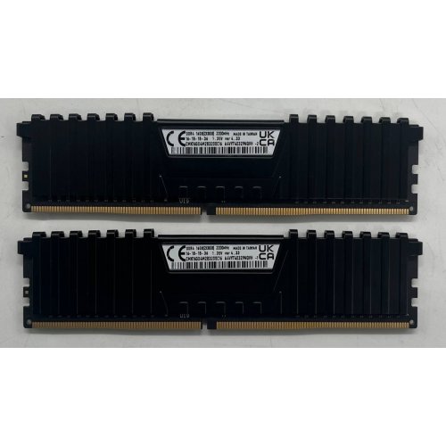 Купить Озу Corsair DDR4 16GB (2x8GB) 3200Mhz Vengeance LPX (CMK16GX4M2B3200C16) Black (Восстановлено продавцом, 708338) с проверкой совместимости: обзор, характеристики, цена в Киеве, Днепре, Одессе, Харькове, Украине | интернет-магазин TELEMART.UA фото