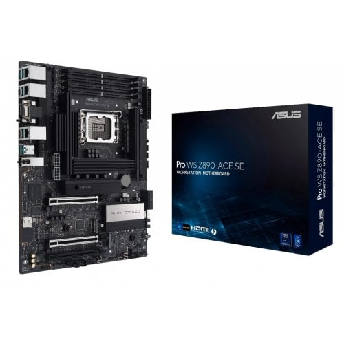 Материнська плата Asus Pro WS Z890-ACE SE (s1851, Intel Z890) купити з перевіркою сумісності: огляд, характеристики, ціна у Києві, Львові, Вінниці, Хмельницькому, Івано-Франківську, Україні | інтернет-магазин TELEMART.UA фото