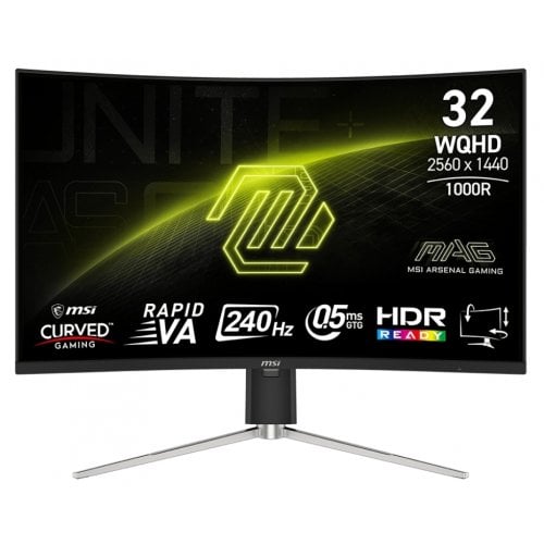 Купить Монитор MSI 31.5" MAG 325CQRXF E2 Black - цена в Харькове, Киеве, Днепре, Одессе
в интернет-магазине Telemart фото