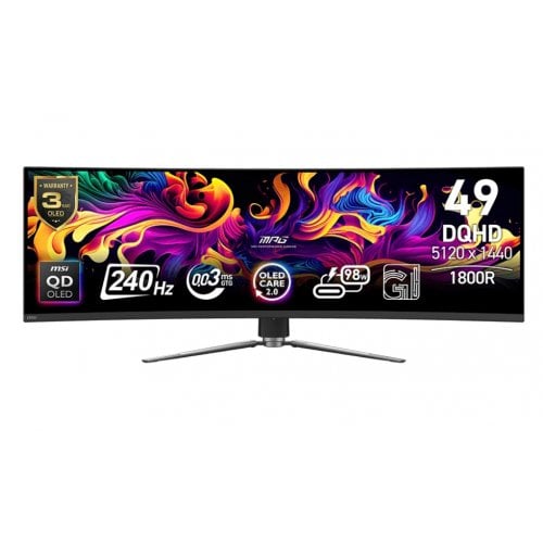 Купить Монитор MSI 49" MPG 491CQPX QD-OLED Black - цена в Харькове, Киеве, Днепре, Одессе
в интернет-магазине Telemart фото