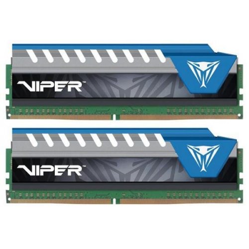 Photo RAM Patriot DDR4 16GB (2x8GB) 3000Mhz Viper Elite Blue (PVE416G300C6KBL)