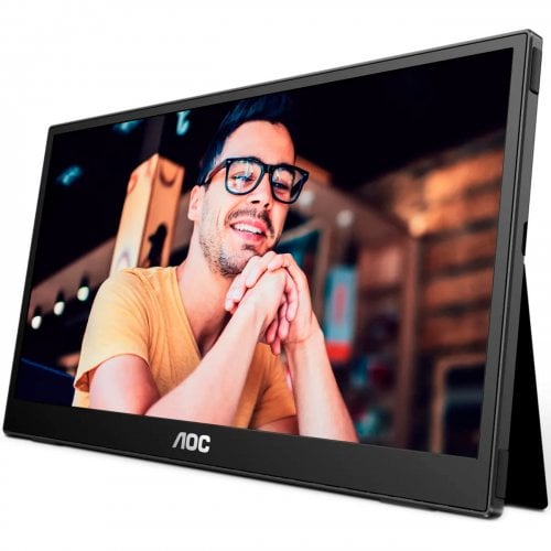 Купить Монитор AOC 15.6" 16T3EA Black - цена в Харькове, Киеве, Днепре, Одессе
в интернет-магазине Telemart фото