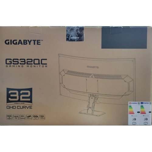 Купити Уцінка монітор Gigabyte 31.5" GS32QC Black (Пошкоджено пакування, 708475) - ціна в Києві, Львові, Вінниці, Хмельницькому, Франківську, Україні | інтернет-магазин TELEMART.UA фото