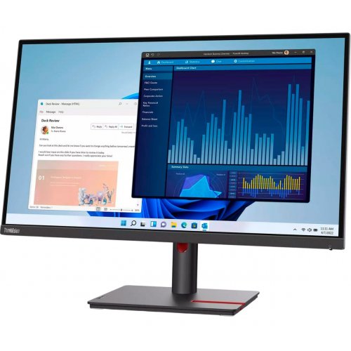 Купити Монітор Lenovo 27" ThinkVision T27p-30 (63A9GAT1EU) Black - ціна в Києві, Львові, Вінниці, Хмельницькому, Франківську, Україні | інтернет-магазин TELEMART.UA фото