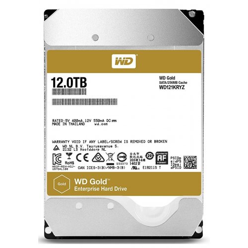 Фото Жорсткий диск Western Digital Gold 12TB 256MB 7200RPM 3.5'' (WD121KRYZ)