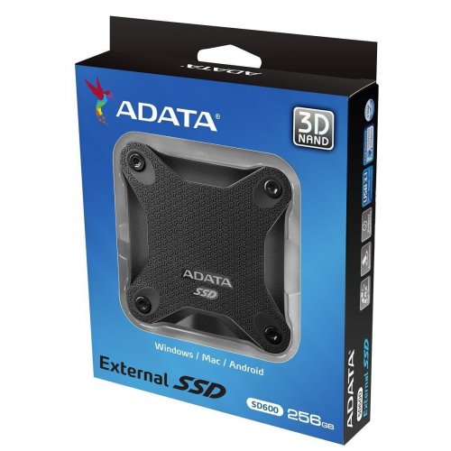 Продати SSD-диск ADATA SD600 Black 256GB USB 3.1 (ASD600-256GU31-CBK) за Trade-In у інтернет-магазині Телемарт - Київ, Дніпро, Україна фото