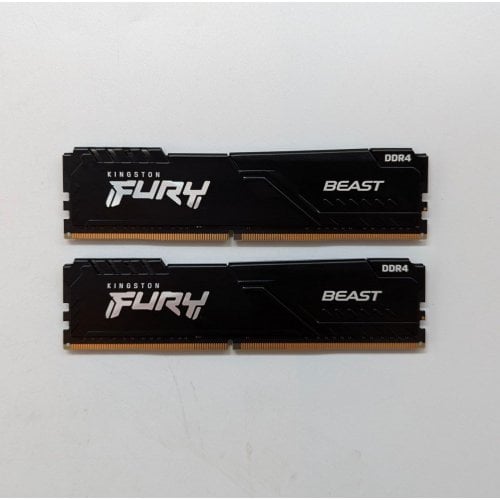 Купить Озу Kingston DDR4 32GB (2x16GB) 3600Mhz FURY Beast Black (KF436C18BBK2/32) (Восстановлено продавцом, 708939) с проверкой совместимости: обзор, характеристики, цена в Киеве, Днепре, Одессе, Харькове, Украине | интернет-магазин TELEMART.UA фото