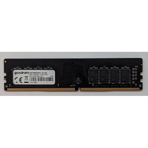 Купить Озу GoodRAM DDR4 16GB 2666Mhz (GR2666D464L19/16G) (Восстановлено продавцом, 708964) с проверкой совместимости: обзор, характеристики, цена в Киеве, Днепре, Одессе, Харькове, Украине | интернет-магазин TELEMART.UA фото