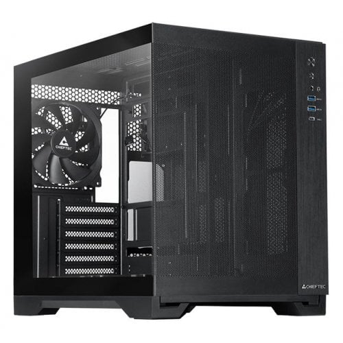 

CHIEFTEC VISIO AIR Tempered Glass без БП (GM-30B-M-OP) Black