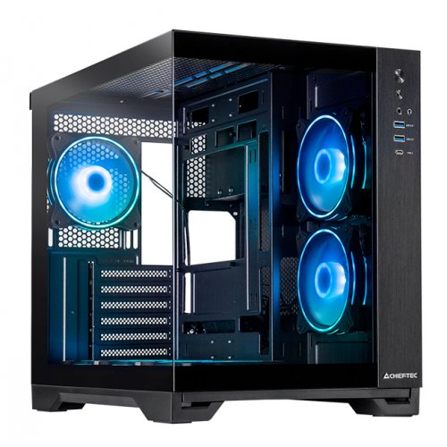 Photo CHIEFTEC VISIO Tempered Glass without PSU (GM-30B-TG-OP) Black