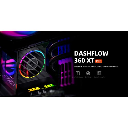 Купить Готовая СВО ID-Cooling Dashflow 360 XT Pro Black с проверкой совместимости: обзор, характеристики, цена в Киеве, Днепре, Одессе, Харькове, Украине | интернет-магазин TELEMART.UA фото